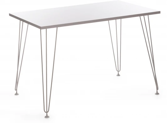 19240 Стол STAR ЛДСП/металл, 110х70х75 см, белый топ/белые ножки Tetchair 19240