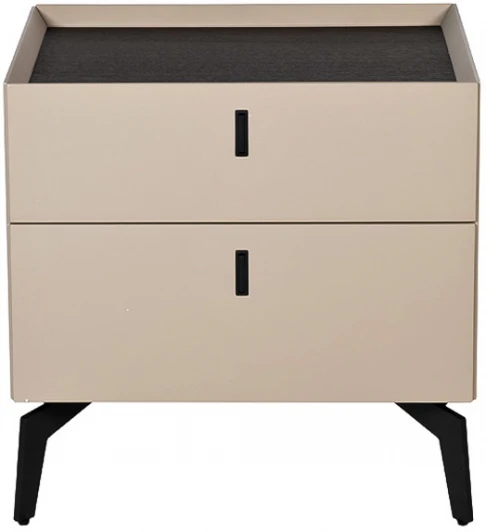 77IP-NS817/1 Тумбочка с двумя ящиками светлая 50*43,5*50см Garda Decor арт.77IP-NS817/1