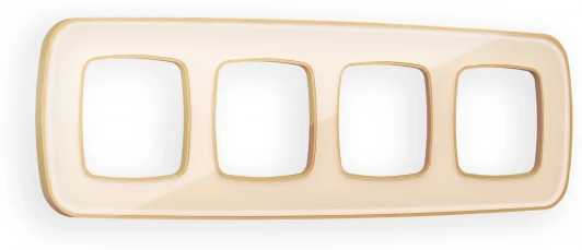 OF640344 Рамка Ambrella Volt OMEGA Coint (Бежевый Стекло органическое/Шампань) 4-ая OF640344