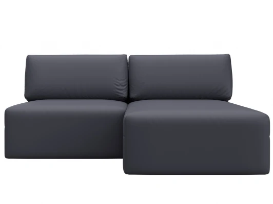 130063 Диван угловой модульный Лига-060 НПБ угол универсальный (ЛДСП,Брус,Фанера/Пластик/Экокожа/Серый) Лига Диванов 130063