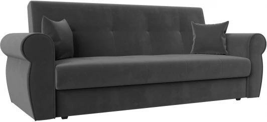 118343 Диван-книжка Лига-019 (Серый/Велюр) Лига Диванов арт.118343