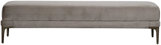 PRIMA-Б160-Velvet BEG Банкетка Prima 160 на метал опорах бежевая Velvet BEG 40*160*40см Garda Decor