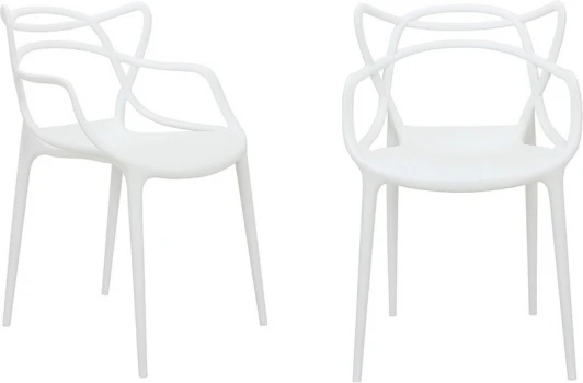 FR 0215P Комплект из 2-х стульев Bradex Home Masters белый (FR 0215P)
