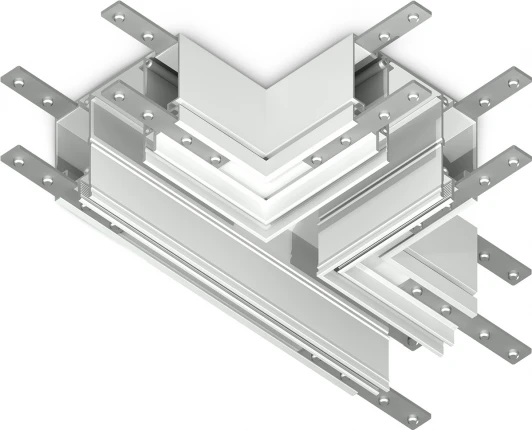 GL1047 Коннектор T-образный для магнитного шинопровода в натяжной потолок Ambrella TRACK SYSTEM GL1047