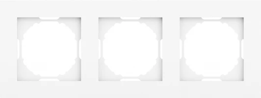 DE21303 Рамка 3-я, глянцевый белый Donel A07 DE21303