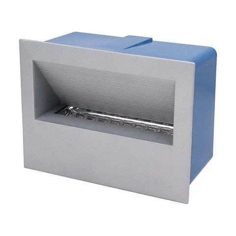 HL933L (079-008-0003) blue Светильник встраиваемый в стену уличный светодиодный Horoz Opal, 1 лампа, серый с синим