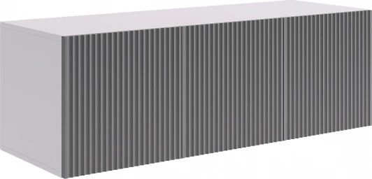 UL.119-M.103.01.3263 Зефир Антресоль трехдверная 119.01 Mebelson (ЛДСП,МДФ/Светлое дерево,Серый) арт.UL.119-M.103.01.3263