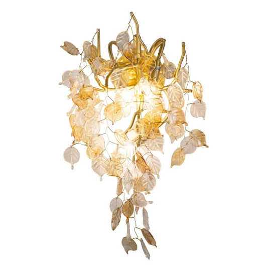 FOREST AP3 GOLD Бра AM Group FOREST AP3 GOLD цоколь (листья)