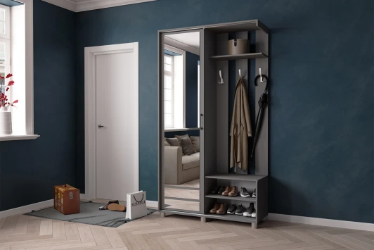 00-00220914 Прихожая ТЭКС Ларго-2, Графит серый