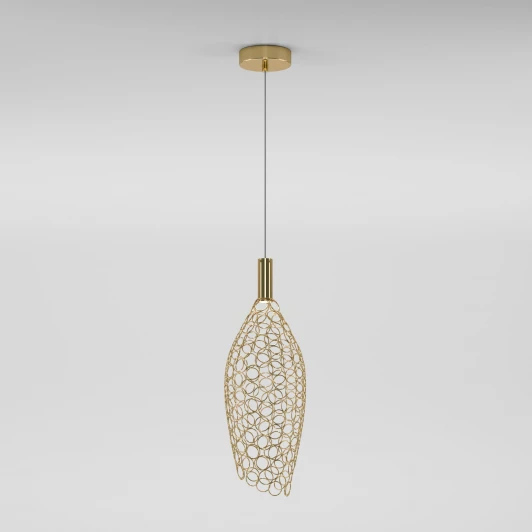 90380/1 золото Подвесной светильник золото Eurosvet Ruche 90380/1 (LED, 220V, на проводе)