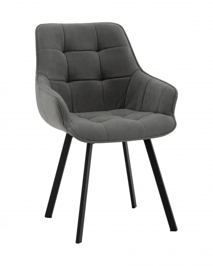 УТ000041359 Стул Амальри велюр светло-серый Stool Group арт.УТ000041359