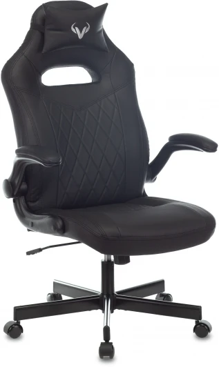 VIKING 6 KNIGHT A-B Кресло игровое Zombie VIKING 6 KNIGHT черный Diamond 600 эко.кожа с подголов. крестовина металл