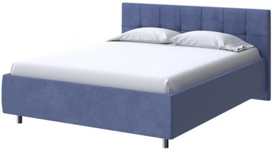 2017383 PROxSON Кровать Diamo без основания (Ткань: Велюр Casa Сапфировый) 140x190