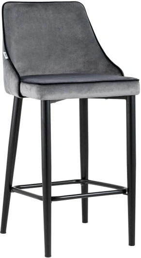 УТ000025305 Стул полубарный Stool Group Коби велюр серый УТ000025305