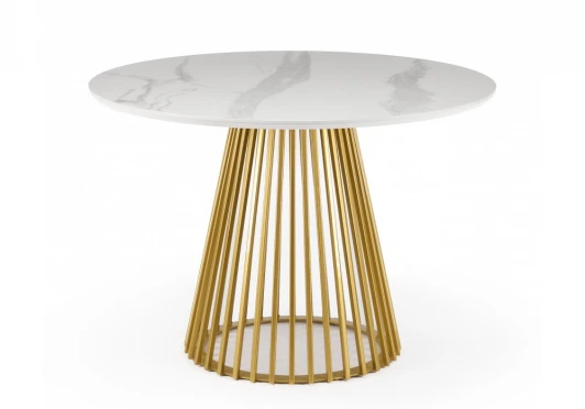 625598 Кухонный стол Notta Нэнси 110 patagonoa bianco repose / золото