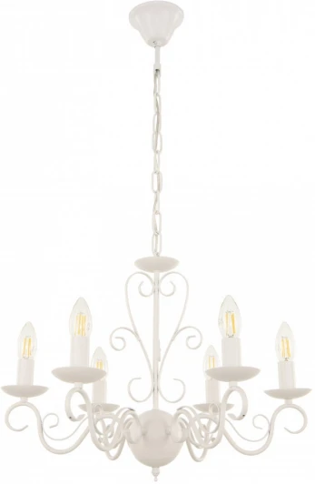341369/6 WT Подвесная люстра Arte Milano AM341369 341369/6 WT (220V, на цепи, подсвечник, свеча)