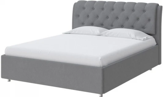 1921363 PROxSON Кровать Chester (Ткань: Рогожка Тетра Стальной) 160x200