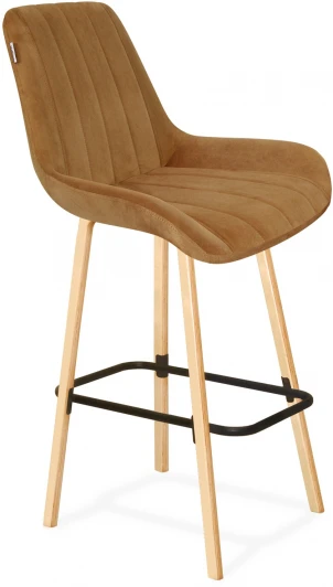 8300514201 Стул барный SHT-ST37/S94 горчичный/прозр. лак/черный муар от фабрики Sheffilton