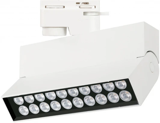 036450 Трековый светильник светодиодный LGD-LOFT-TRACK-2TR-S170-10W Day4000 (WH, 24 deg, 230V) (Arlight, IP20 Металл, 3 года) 036450