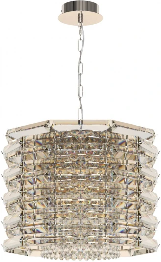 SL6137.103.08 Подвесная люстра ST Luce Strozzi SL6137.103.08 никель/прозрачный E14 8*40W