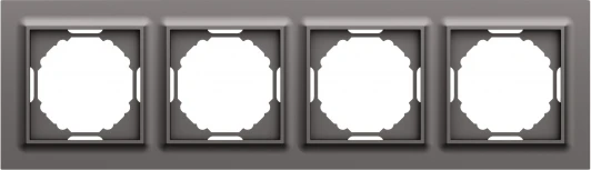 DEW21445 Рамка 4-я, Wave матовый титан Donel A07 DEW21445