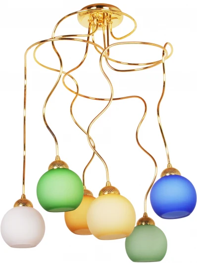 357PL6GO-MIX Потолочная люстра на штанге 357PL6GO-MIX