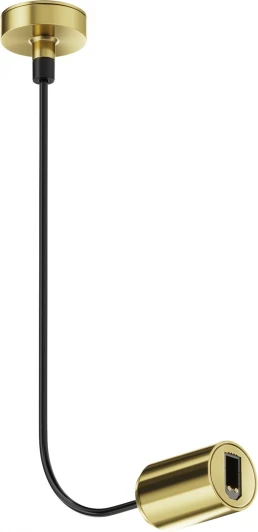 TRA154C-SB1-BS Ввод питания боковой Flarity латунь Maytoni Accessories for tracks Flarity TRA154C-SB1-BS (24V)