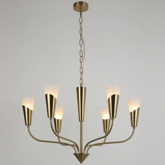 IL0459-6P-79 BRASS Подвесная люстра ILLUMICO IL0459-6P-79 BRASS
