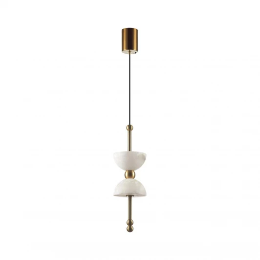 6685/7L Подвесной светильник Odeon Light Feliz 6685/7L бронзовый/ белый/алебастр/металл IP20 LED 7W 560Лм 3000K 220V