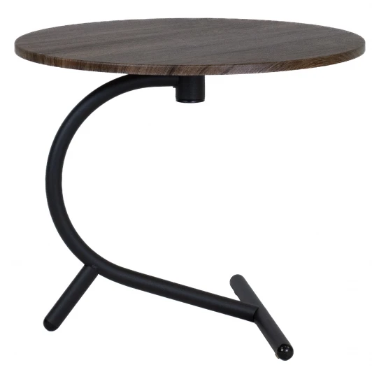 009430 Стол журнальный Дуэт 14 дуб маррон/черный Mebelik 009430