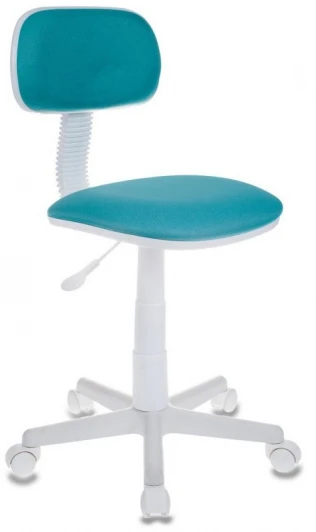 CH-W201NX/15-175 Кресло детское Бюрократ CH-W201NX бирюзовый 15-175 крестовина пластик пластик белый