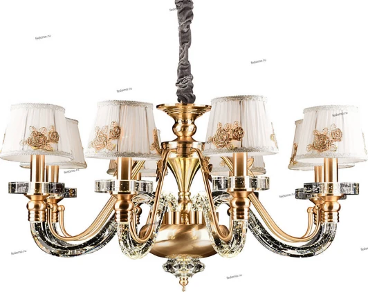 402/8-LEDOldbronze Подвесная люстра IDLamp Domenica 402/8-LEDOldbronze