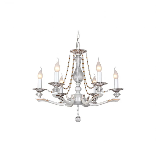 259/6-Whiteplatina Подвесная люстра IDLamp Eloisa 259/6-Whiteplatina