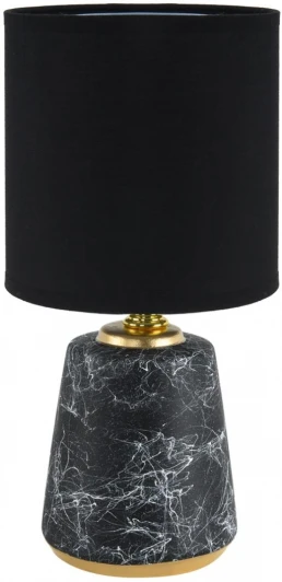 8170/1T Настольная лампа Lumion Giata 8170/1T черный, керамика/текстиль E14 1*40W 220V (выключатель, круглые)