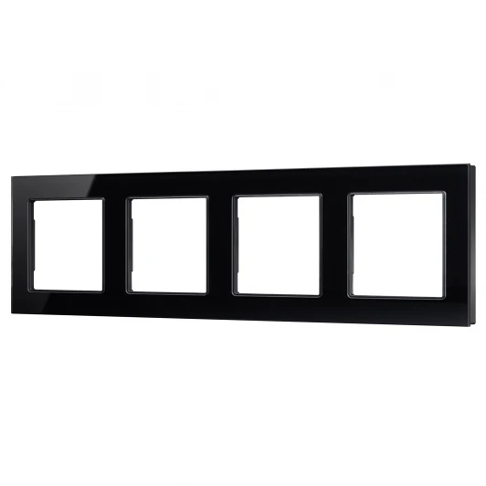 043803 Рамка стеклянная FRM-GLARE-GS-4-BK (Arlight) 043803