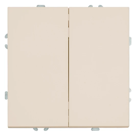 49892 Выключатель двухклавишный (кашемир, soft touch) Stekker Эмили 49892