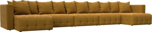 128874 Диван П-образный Лига-052 НПБ МегаЛонг Лига Диванов (Велюр) арт.128874