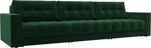 128423 Диван прямой с декором Лига-049 НПБ Лонг Лига Диванов (Велюр) арт.128423