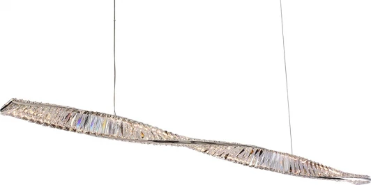 8244/160 chrome Подвесной светильник светодиодный Newport 8240 8244/160 chrome (220V, хрусталь, на тросе)
