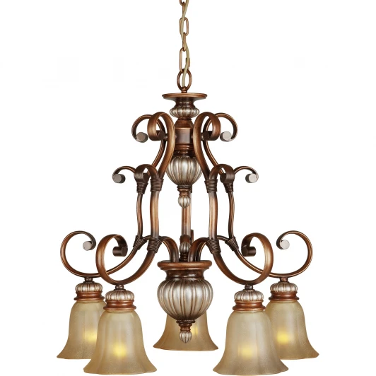 704-05-52 antique silver + dark brown Подвесная люстра N-Light 704 704-05-52 antique silver + dark brown