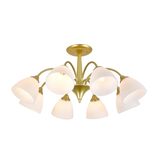 ES0000034 Потолочная люстра на штанге Escada Ilex ES0000034 150003/8R E27*60W Gold