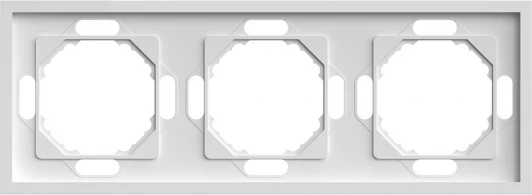 49886 Рамка на 3 поста (белый) Stekker Эмили 49886