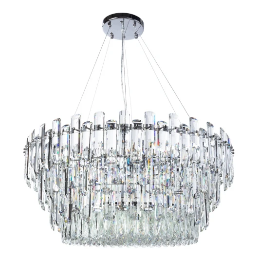 3510/02 SP-18 Подвесная люстра каскадная Divinare Bellatrix 3510/02 SP-18 (220V, хрусталь, на тросе)