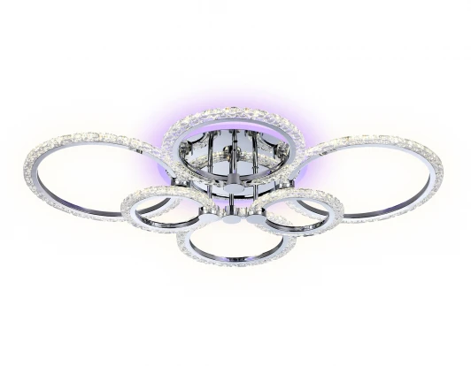 FA413 Потолочная люстра Ambrella FA FA413 (регулировка яркости, LED, 220V, пульт управления, управление смартфоном, умный дом - PC.Lamper, кольцо)