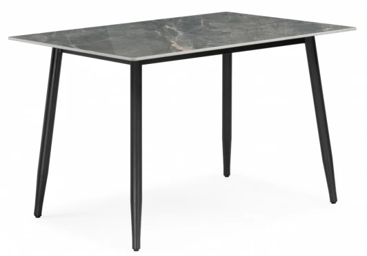 15907 Кухонный стол Woodville Rion 120 серый мрамор / черный