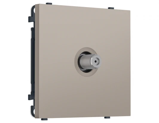 MS373050 Комплект механизма ТВ-розетки SAT (Серо-бежевый матовый) Ambrella Volt QUANT PRO MS373050