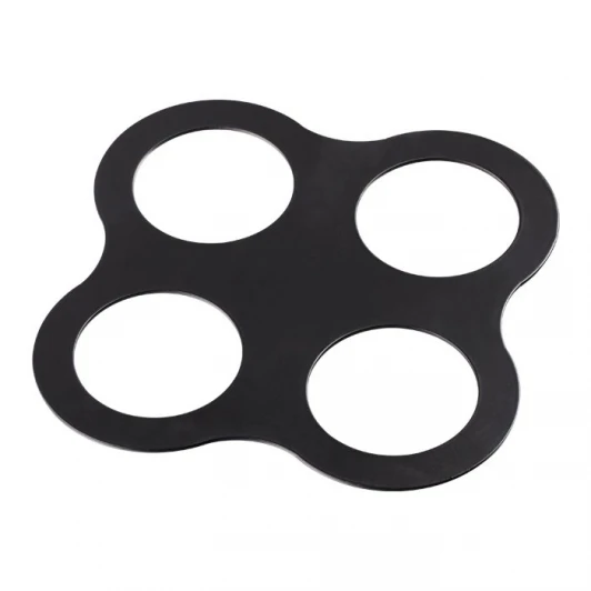 357922 Рамка для четырех встраиваемых светильников Novotech Metis, квадрат, черный