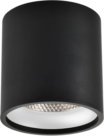 ST165.442.12 Светильник потолочный накладной ST Luce ST165.442.12 Черный LED 1*12W 4000K 840Lm Ra&gt;90 36° IP44 D80xH85 85-265V Накладные светильники (220V, круглые)