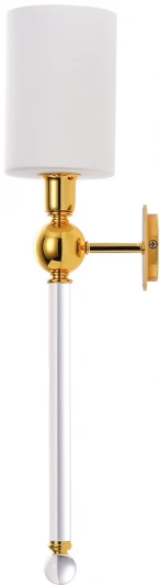 MIRABELLA AP1 GOLD/WHITE Бра Crystal Lux Mirabella AP1 GOLD/WHITE (220V, круглые)