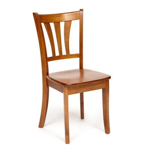 12915 Стул IGLESIAS с твердым сиденьем (mod. D-84E) rustic oak+cream (дуб+кремовый) (дерево гевея)